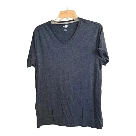 Old Navy Men's M Medium Tee Shirt Blue Soft Washed Short Sleeve V Neck - Picture 1 of 6